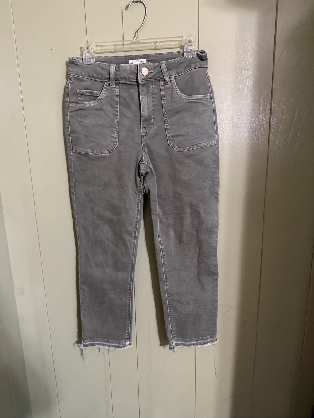 Women's High-Rise Straight Jeans in Sage Green